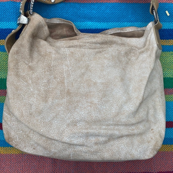 Leather Rock Handbag with embellished handle! - Picture 4 of 6